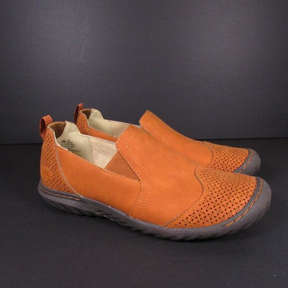 JBU Jambu Women's Shoes 8M Tan Leather Memory Foam Slip-Ons BRAND NEW - Picture 2 of 10